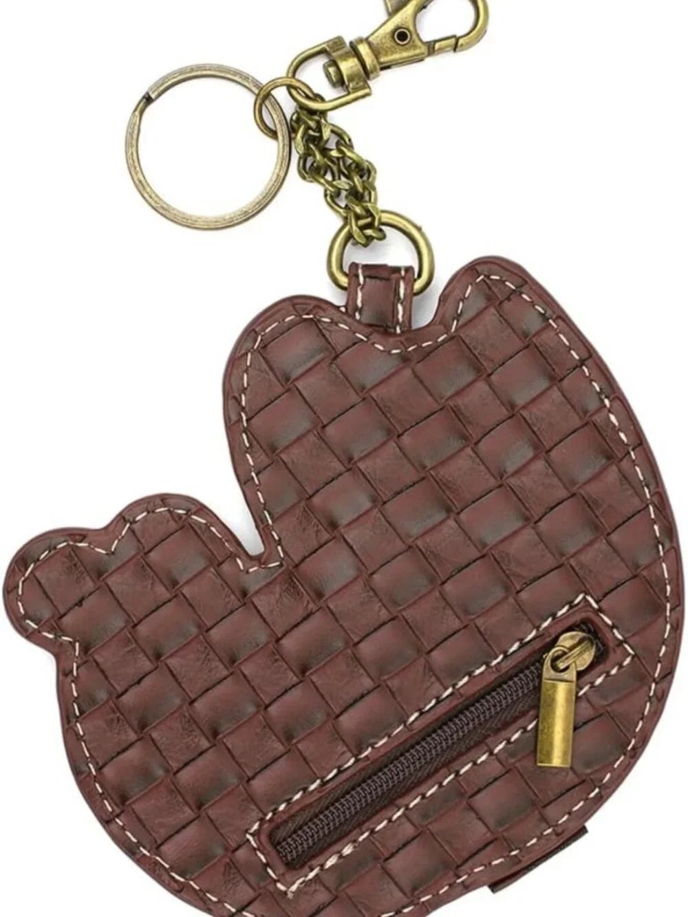 Charming Cat-Themed Key Fob & Coin Purse Accessory - Calico Design, Cute Gift